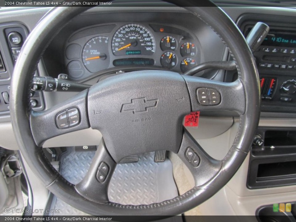 Gray/Dark Charcoal Interior Steering Wheel for the 2004 Chevrolet Tahoe LS 4x4 #70013774