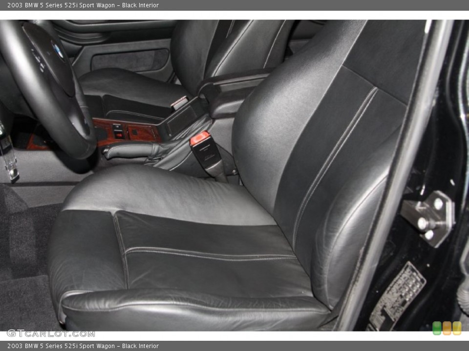 Black Interior Front Seat for the 2003 BMW 5 Series 525i Sport Wagon #70015522