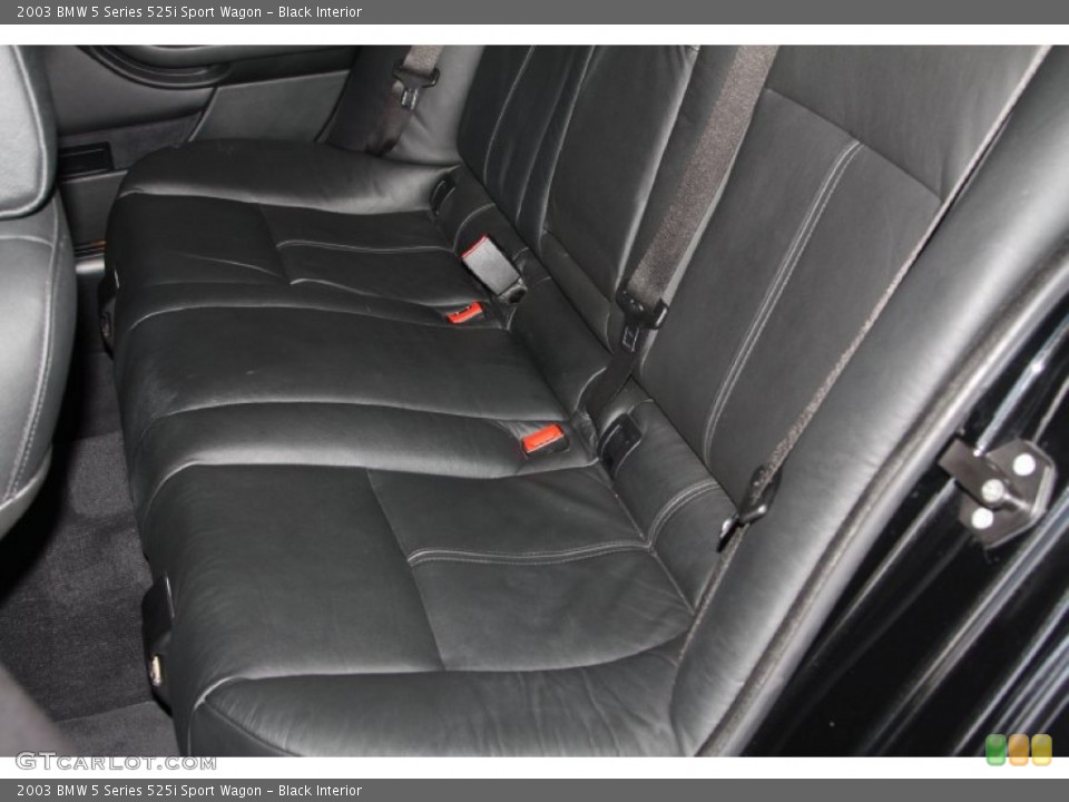 Black Interior Rear Seat for the 2003 BMW 5 Series 525i Sport Wagon #70015549