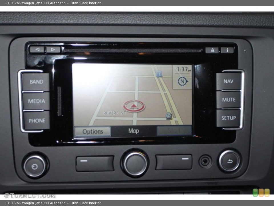 Titan Black Interior Navigation for the 2013 Volkswagen Jetta GLI Autobahn #70018197