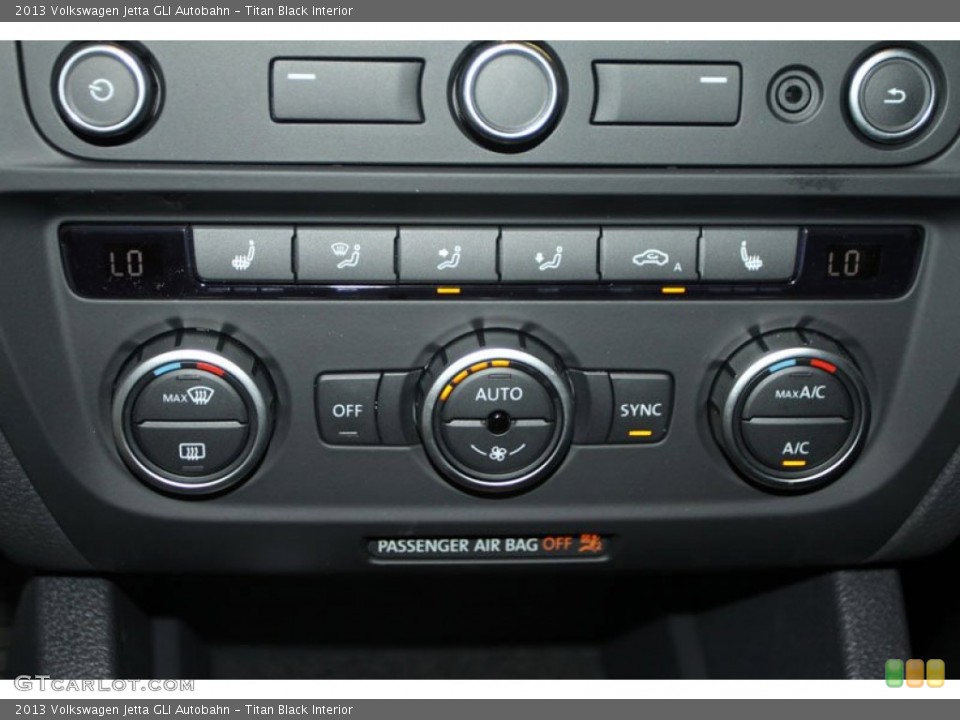 Titan Black Interior Controls for the 2013 Volkswagen Jetta GLI Autobahn #70018209