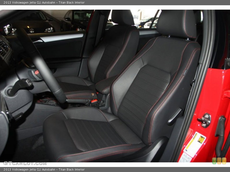 Titan Black Interior Front Seat for the 2013 Volkswagen Jetta GLI Autobahn #70018780
