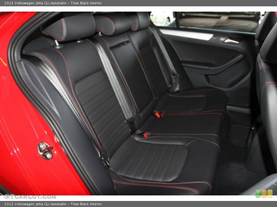 Titan Black Interior Rear Seat for the 2013 Volkswagen Jetta GLI Autobahn #70018903