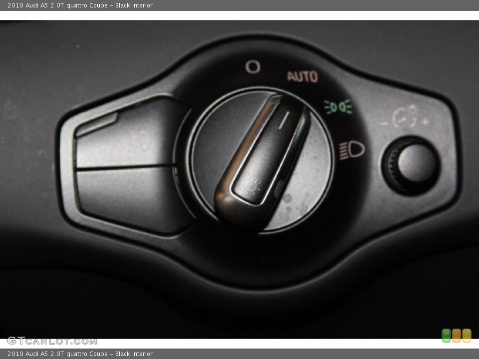 Black Interior Controls for the 2010 Audi A5 2.0T quattro Coupe #70020817
