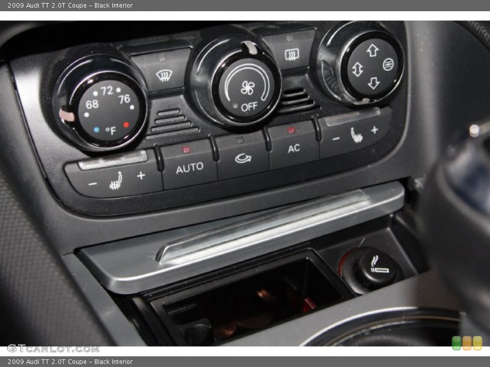 Black Interior Controls for the 2009 Audi TT 2.0T Coupe #70021050