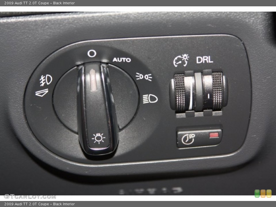 Black Interior Controls for the 2009 Audi TT 2.0T Coupe #70021176