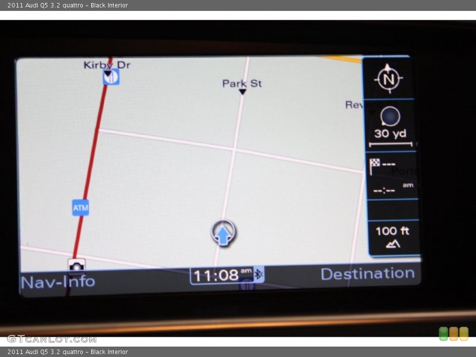 Black Interior Navigation for the 2011 Audi Q5 3.2 quattro #70021717