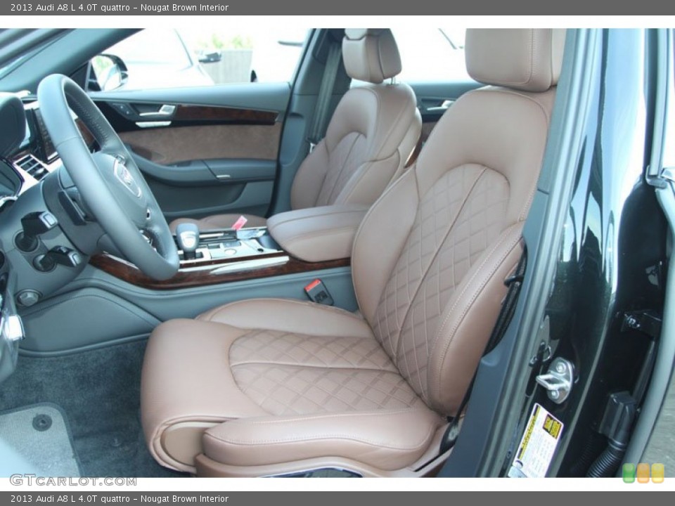 Nougat Brown Interior Front Seat for the 2013 Audi A8 L 4.0T quattro #70023411