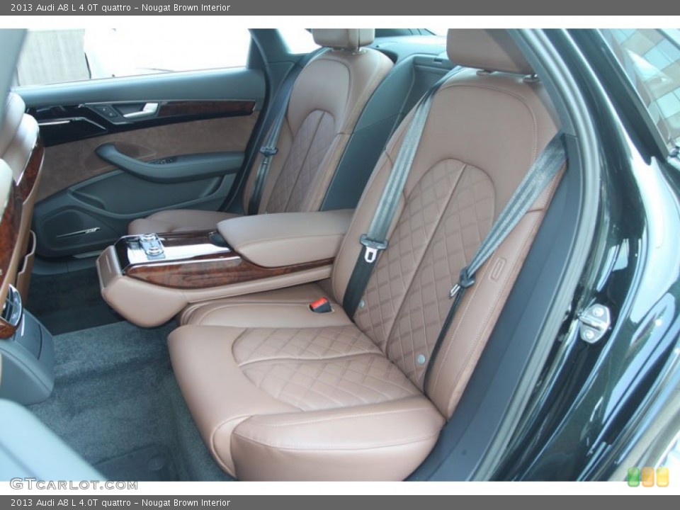 Nougat Brown Interior Rear Seat for the 2013 Audi A8 L 4.0T quattro #70023427