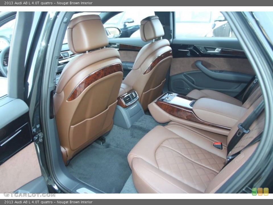Nougat Brown Interior Rear Seat for the 2013 Audi A8 L 4.0T quattro #70023442
