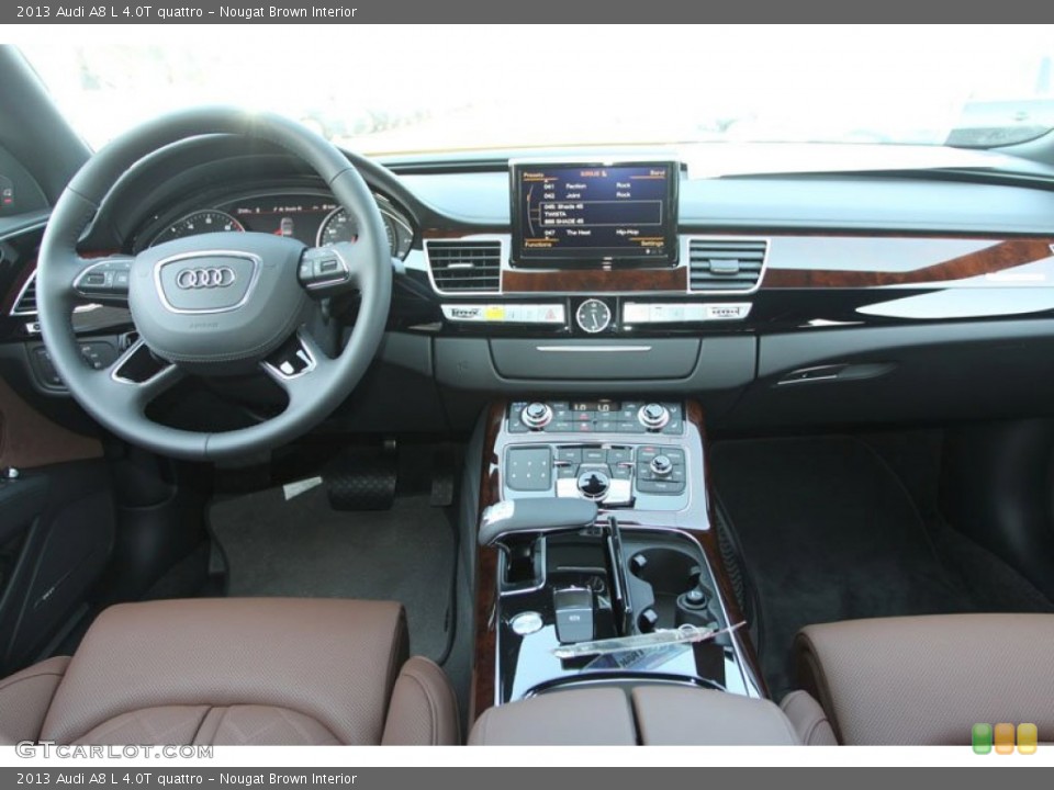 Nougat Brown Interior Dashboard for the 2013 Audi A8 L 4.0T quattro #70023454