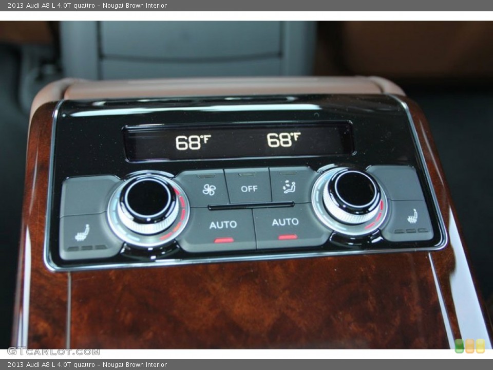Nougat Brown Interior Controls for the 2013 Audi A8 L 4.0T quattro #70023475