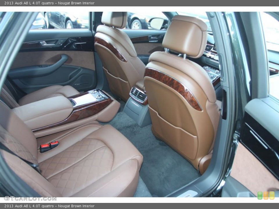 Nougat Brown Interior Rear Seat for the 2013 Audi A8 L 4.0T quattro #70023553