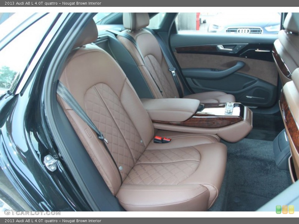 Nougat Brown Interior Rear Seat for the 2013 Audi A8 L 4.0T quattro #70023565