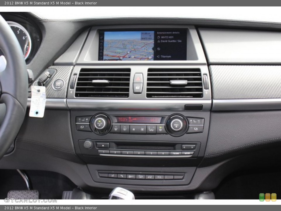 Black Interior Controls for the 2012 BMW X5 M  #70024879