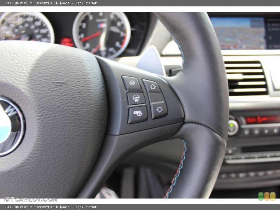 Black Interior Controls for the 2012 BMW X5 M  #70024926