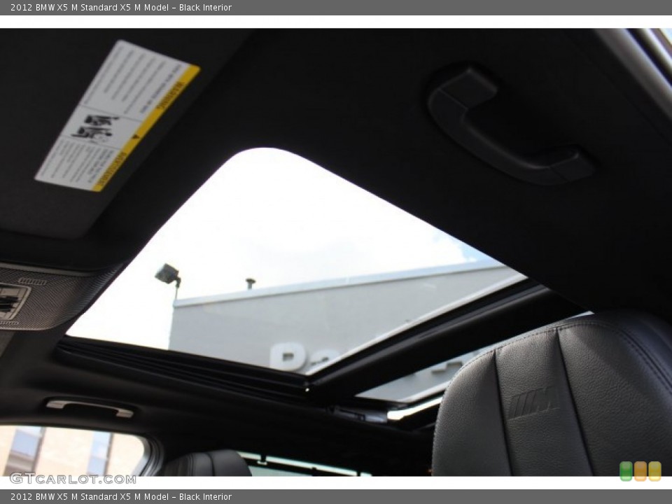 Black Interior Sunroof for the 2012 BMW X5 M  #70024949