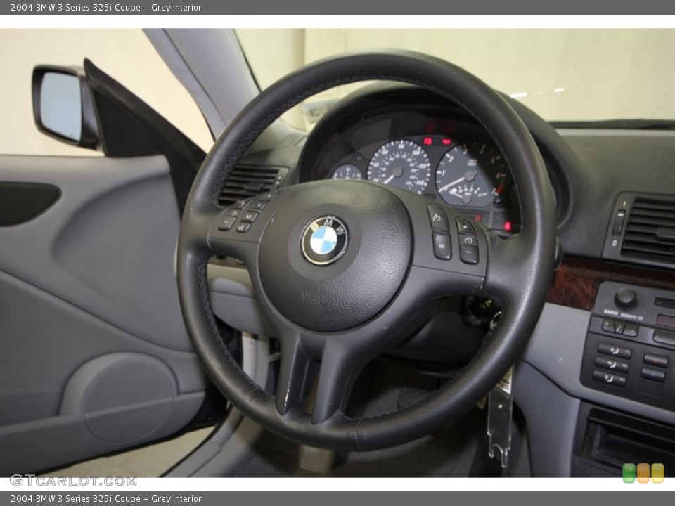 Grey Interior Steering Wheel for the 2004 BMW 3 Series 325i Coupe #70025132