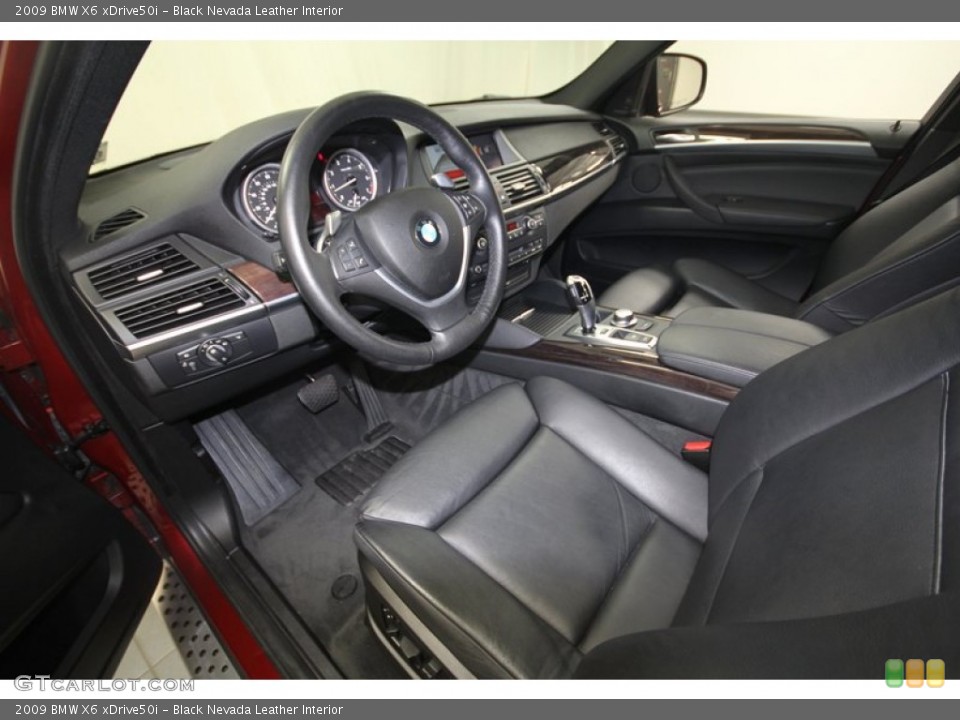 Black Nevada Leather Interior Prime Interior for the 2009 BMW X6 xDrive50i #70025899