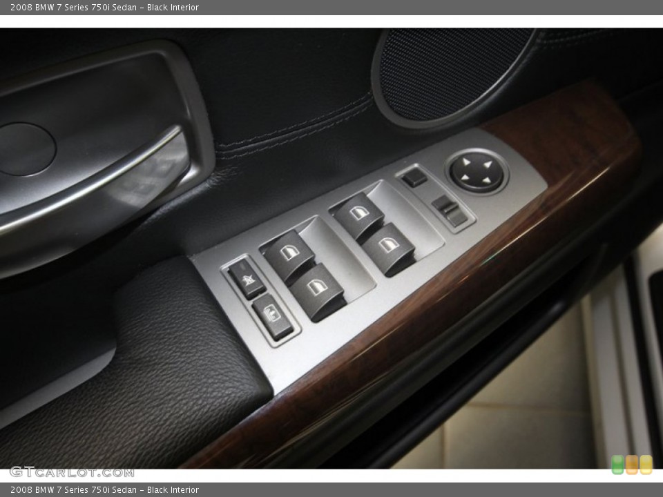 Black Interior Controls for the 2008 BMW 7 Series 750i Sedan #70026490