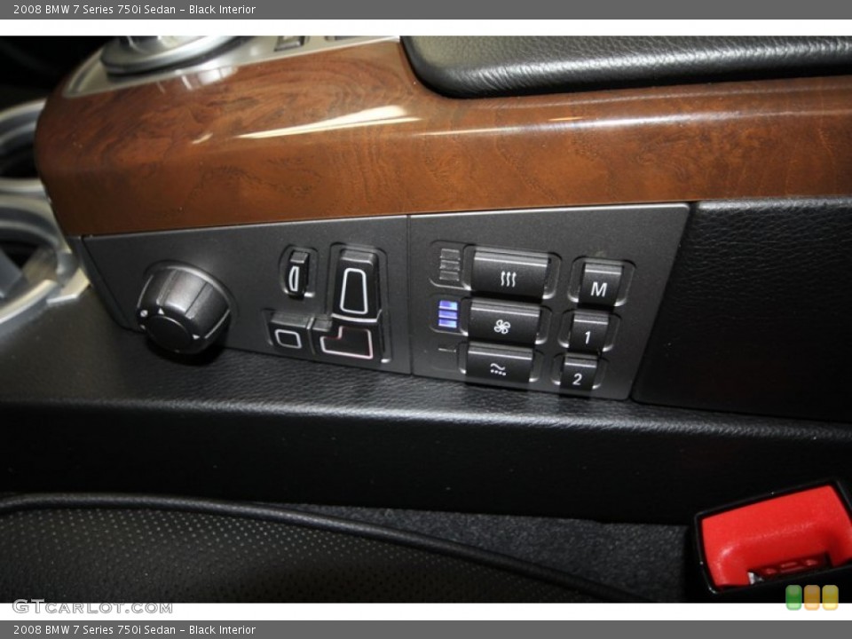 Black Interior Controls for the 2008 BMW 7 Series 750i Sedan #70026502