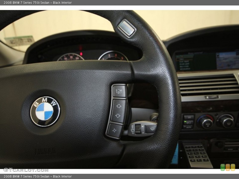 Black Interior Controls for the 2008 BMW 7 Series 750i Sedan #70026614