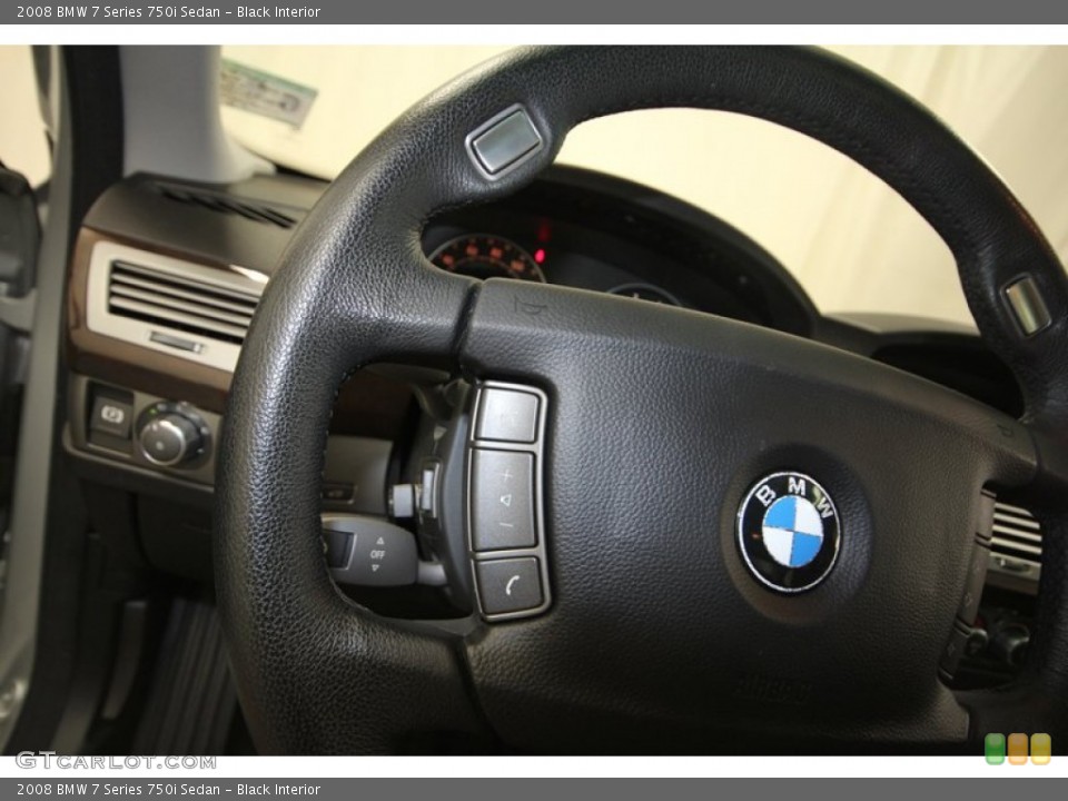 Black Interior Controls for the 2008 BMW 7 Series 750i Sedan #70026623