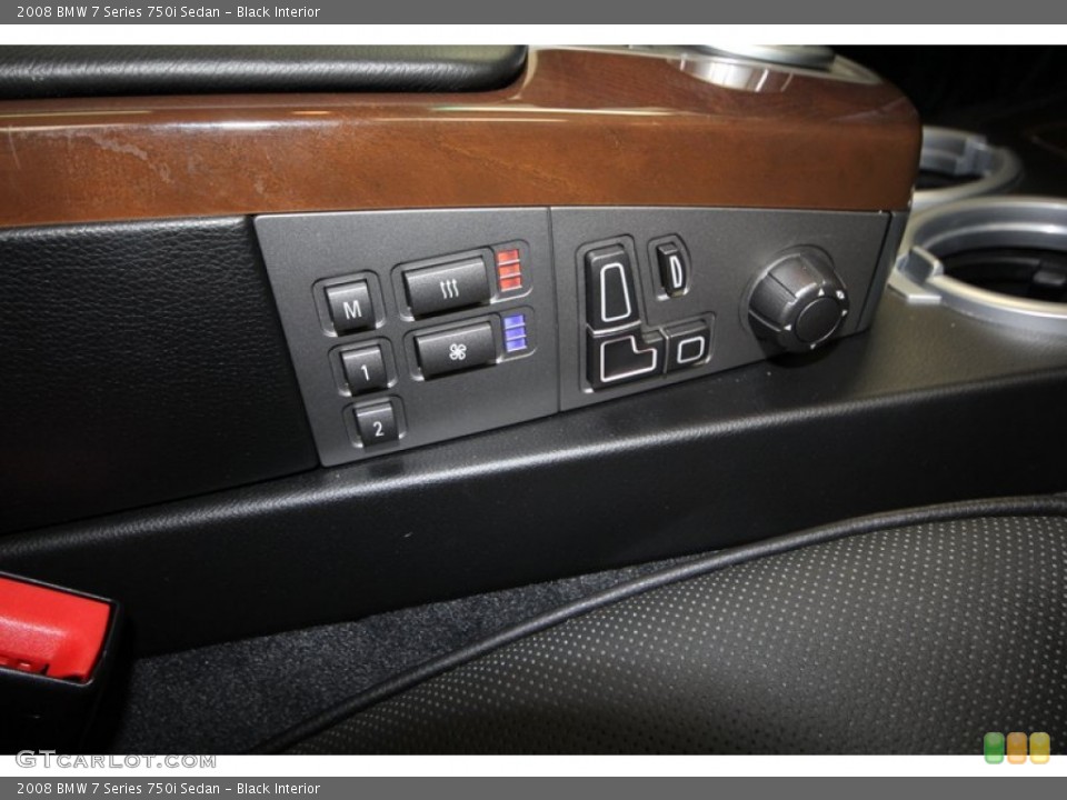 Black Interior Controls for the 2008 BMW 7 Series 750i Sedan #70026830