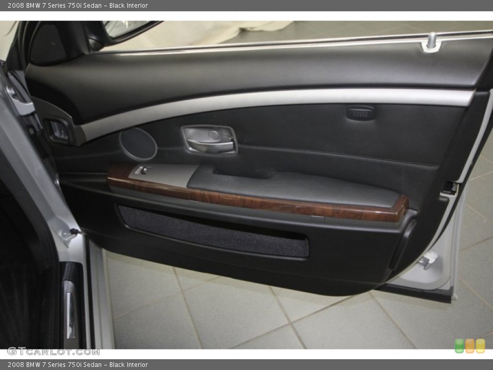 Black Interior Door Panel for the 2008 BMW 7 Series 750i Sedan #70026842