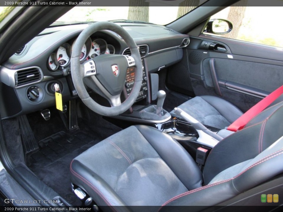 Black Interior Prime Interior for the 2009 Porsche 911 Turbo Cabriolet #70026974