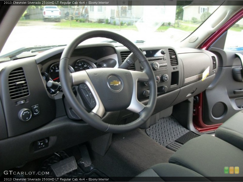 Ebony Interior Dashboard for the 2013 Chevrolet Silverado 2500HD LT Regular Cab 4x4 #70027697