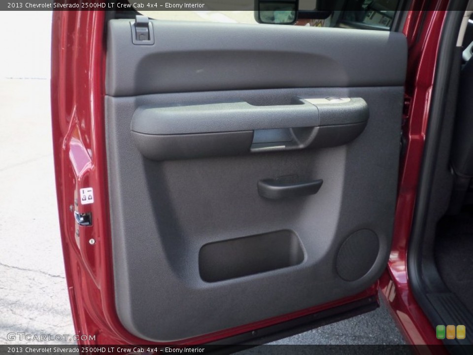Ebony Interior Door Panel for the 2013 Chevrolet Silverado 2500HD LT Crew Cab 4x4 #70027943