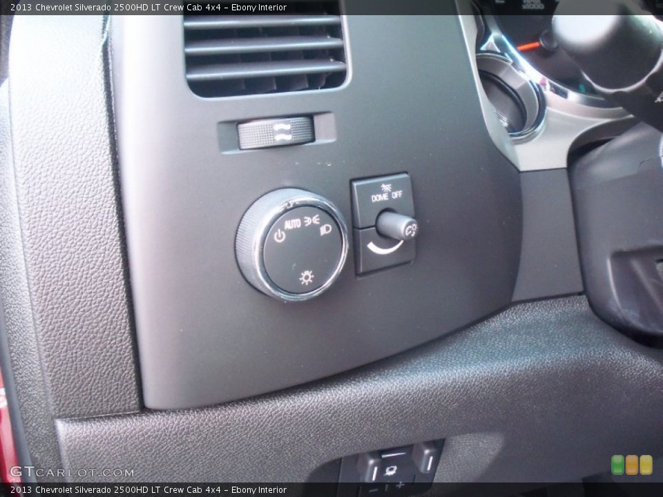 Ebony Interior Controls for the 2013 Chevrolet Silverado 2500HD LT Crew Cab 4x4 #70028128