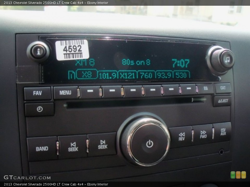 Ebony Interior Audio System for the 2013 Chevrolet Silverado 2500HD LT Crew Cab 4x4 #70028152