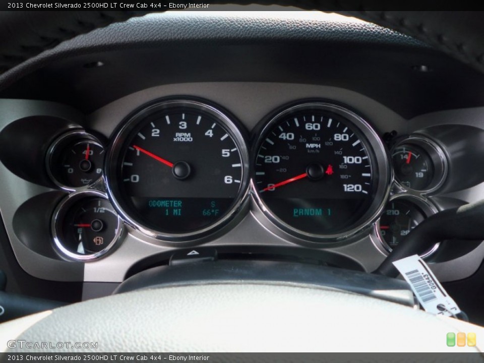 Ebony Interior Gauges for the 2013 Chevrolet Silverado 2500HD LT Crew Cab 4x4 #70028222