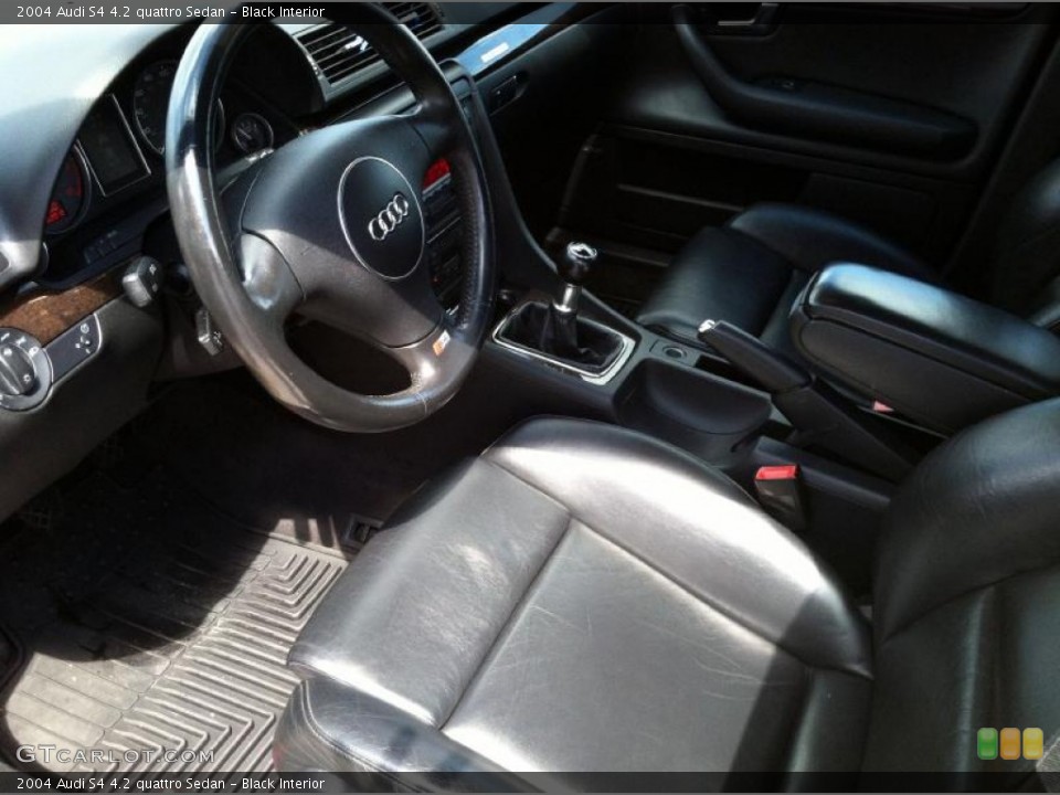 Black Interior Prime Interior for the 2004 Audi S4 4.2 quattro Sedan #70029436