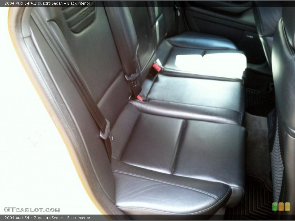 Black Interior Rear Seat for the 2004 Audi S4 4.2 quattro Sedan #70029532