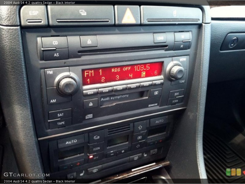 Black Interior Audio System for the 2004 Audi S4 4.2 quattro Sedan #70029580