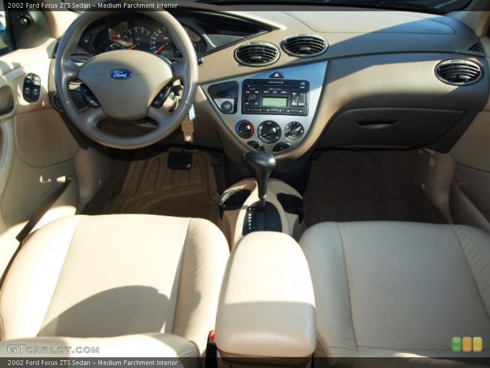 Medium Parchment Interior Dashboard for the 2002 Ford Focus ZTS Sedan #70032235