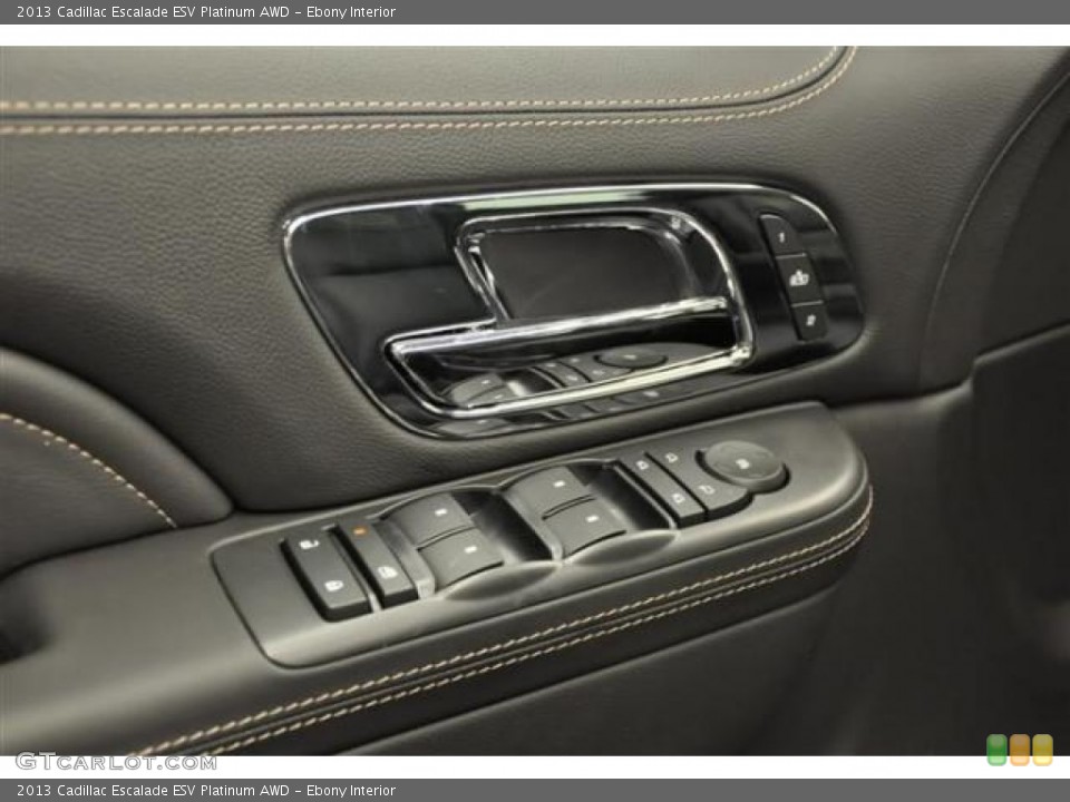 Ebony Interior Controls for the 2013 Cadillac Escalade ESV Platinum AWD #70032556