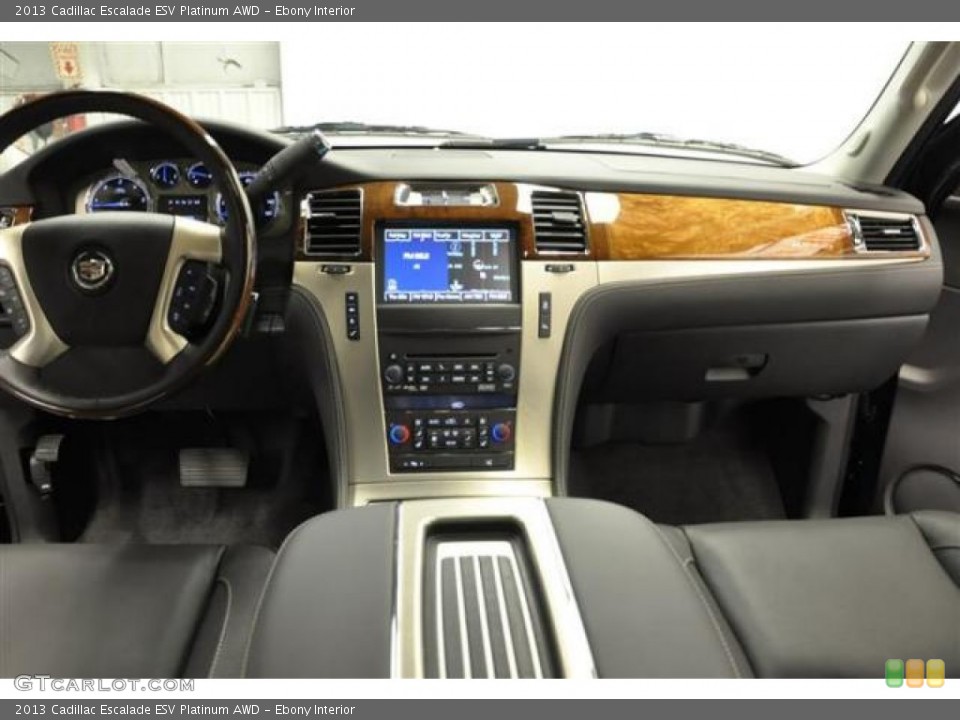 Ebony Interior Dashboard for the 2013 Cadillac Escalade ESV Platinum AWD #70032604