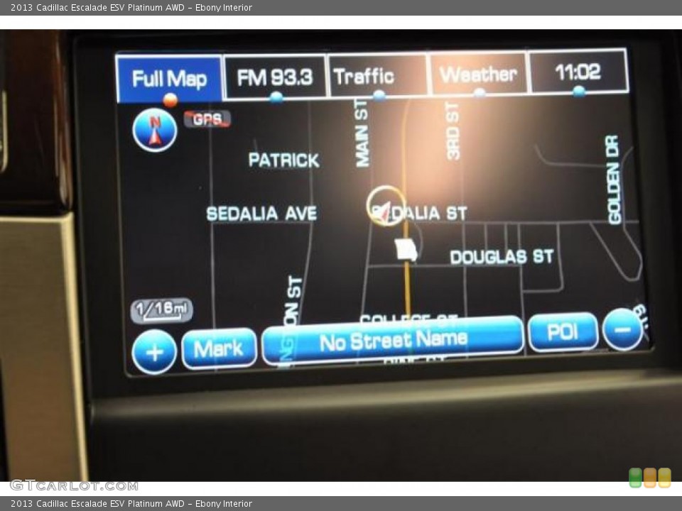 Ebony Interior Navigation for the 2013 Cadillac Escalade ESV Platinum AWD #70032653