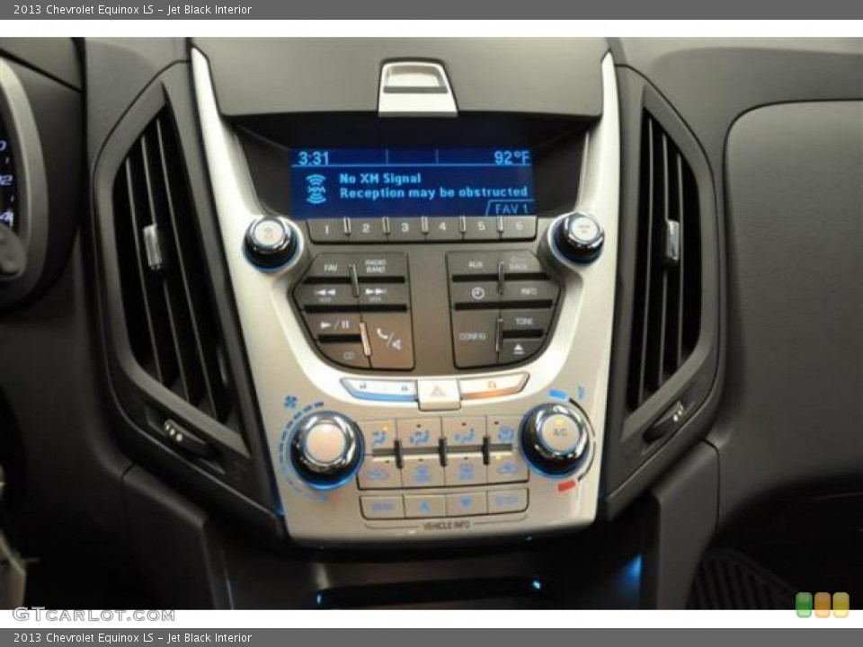 Jet Black Interior Controls for the 2013 Chevrolet Equinox LS #70033256