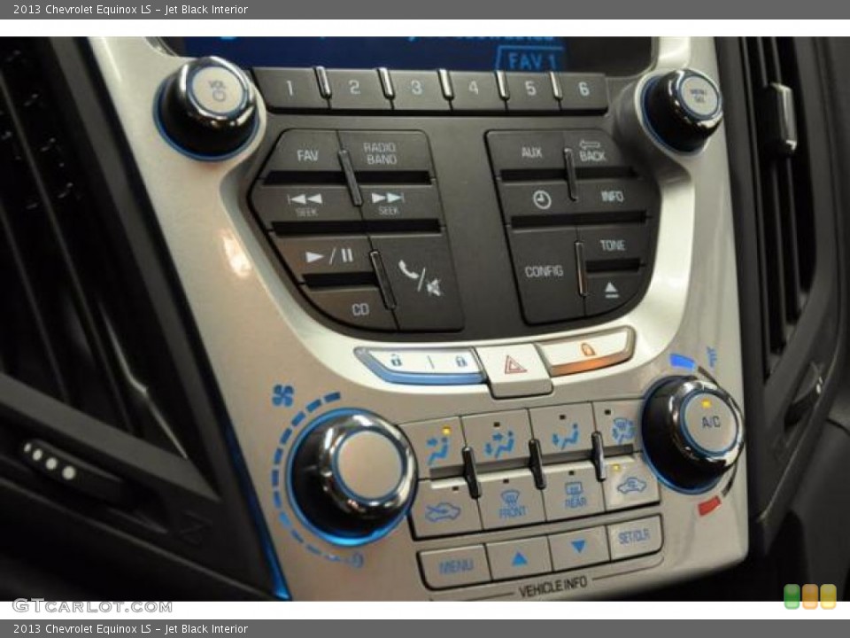 Jet Black Interior Controls for the 2013 Chevrolet Equinox LS #70033270