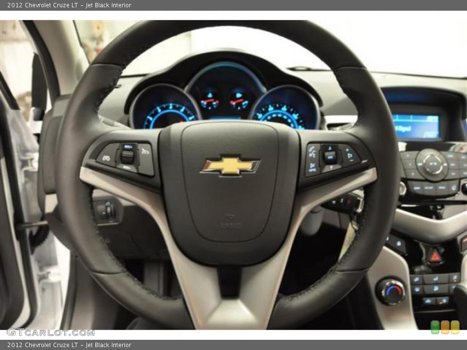 Jet Black Interior Steering Wheel for the 2012 Chevrolet Cruze LT #70033849