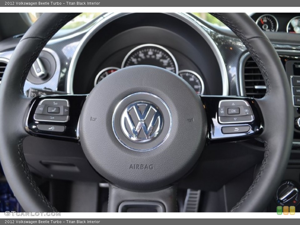 Titan Black Interior Steering Wheel for the 2012 Volkswagen Beetle Turbo #70034327
