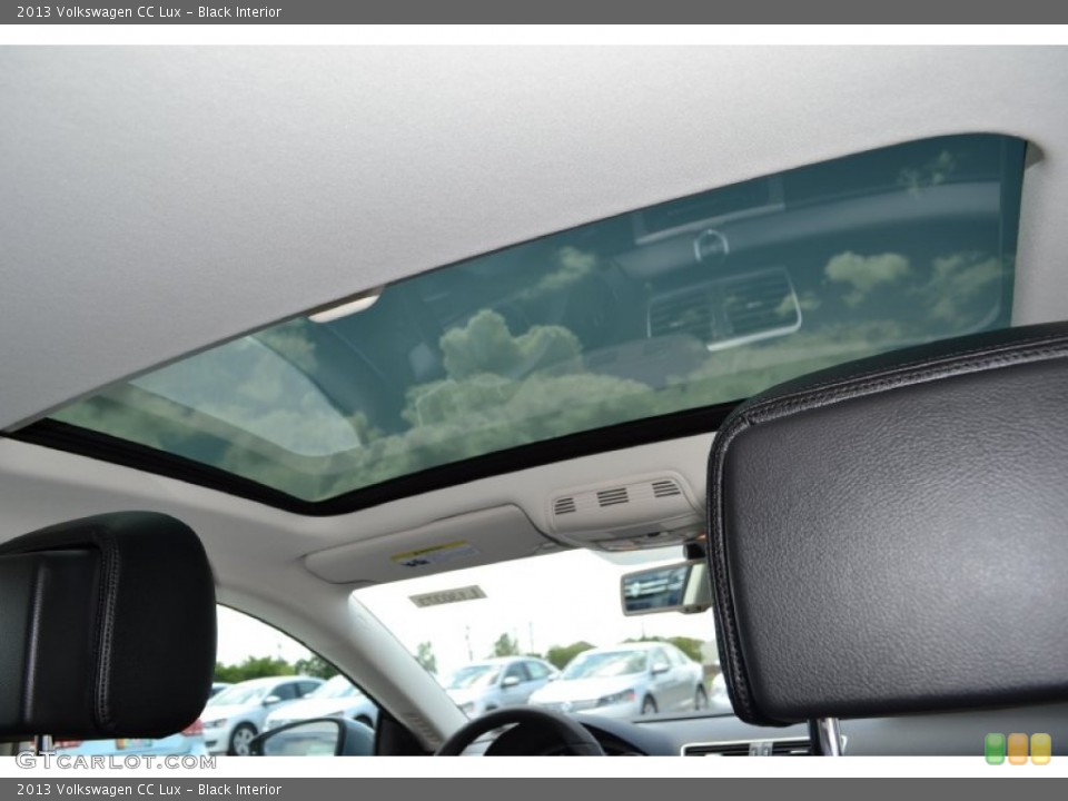 Black Interior Sunroof for the 2013 Volkswagen CC Lux #70035617