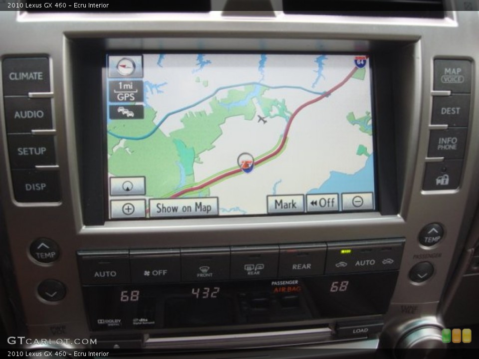 Ecru Interior Navigation for the 2010 Lexus GX 460 #70035689