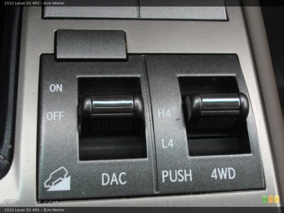 Ecru Interior Controls for the 2010 Lexus GX 460 #70035709