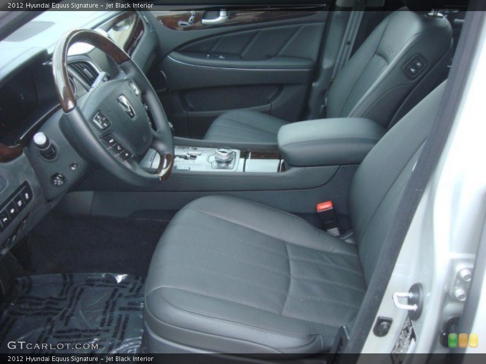 Jet Black Interior Photo for the 2012 Hyundai Equus Signature #70036149